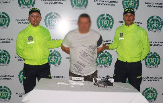 En la capital risaraldense es capturado un hombre apodado como el "Gordo" por el delito de tráfico de estupefacientes