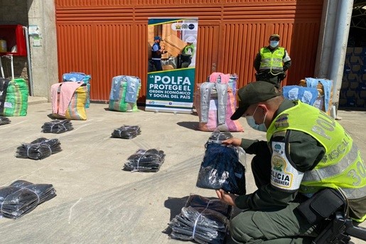 La mercancía aprehendida