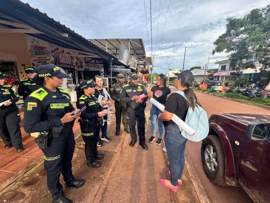 En vichada, la Polic&iacute;a lidera jornada de prevenci&oacute;n contra la trata de personas en Puerto Carre&ntilde;o