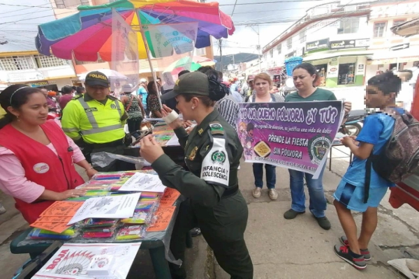 campaña preventiva del uso de la pólvora 