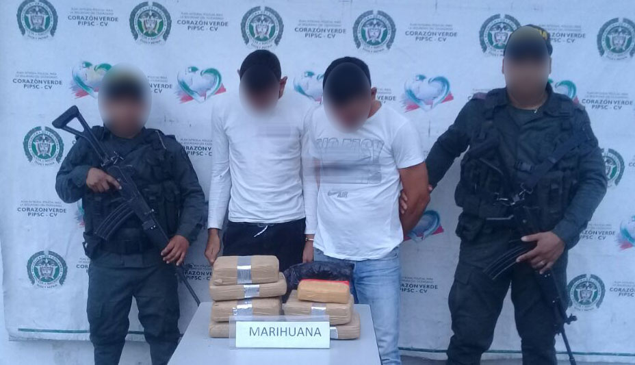 Capturados en flagrancia con 9000 dosis de marihuana