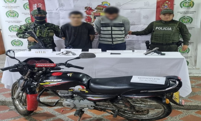 La reacción conjunta de la Policía y el Ejército permitió interceptar a los presuntos responsables en zona rural