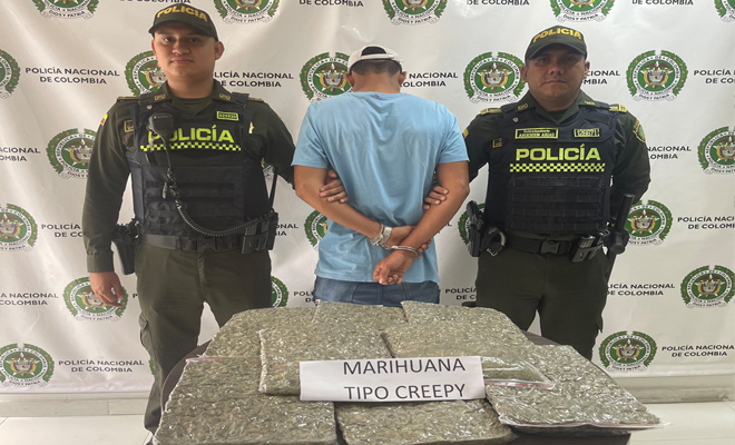 Las autoridades lo sorprendieron con 7.000 gramos de marihuana tipo cripy