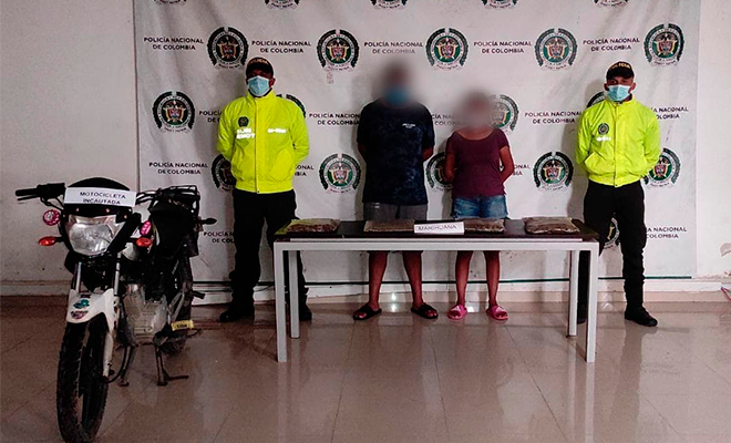 Capturados con porte de estupefacientes 