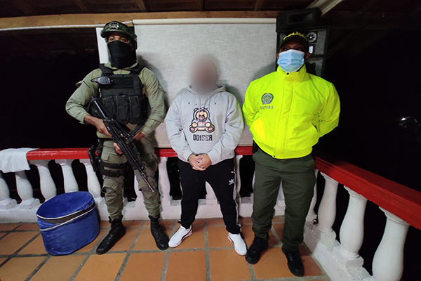 Capturado 'Bola' cabecilla del grupo delincuencial 'los chivos'