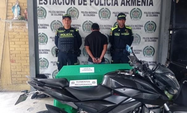 Hurto de motocicleta en Armenia