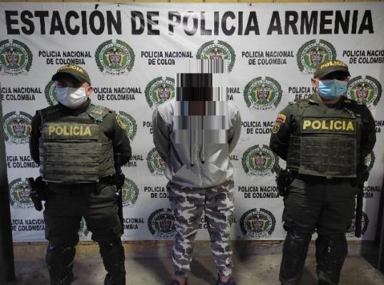 Capturamos a un hombre en el municipio de Armenia por el delito de lesiones personales.