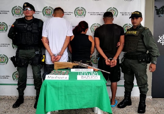 Capturamos a tres individuos en el municipio de Montenegro.