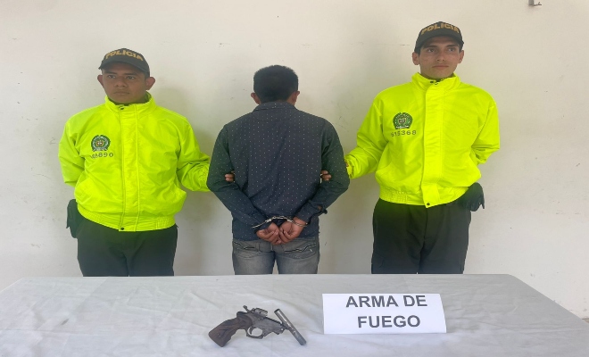 Capturado un hombre por el delito de porte ilegal de arma de fuego
