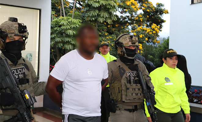 Traslado de capturado alias Caballero.