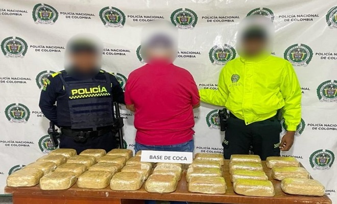 Con más de 29 kilos de estupefacientes, fue capturado en flagrancia un hombre de 76 años de edad en Leticia