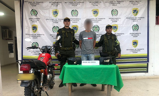 Una persona captura en flagrancia por el delito de Tráfico, Fabricación o Porte de Estupefacientes