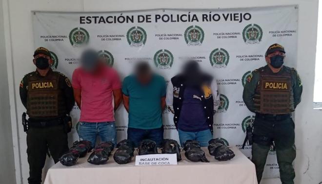 Captura en Rio Viejo por el delito de tráfico, fabricación o porte de estupefacientes