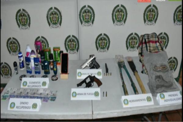 En tiempo récord, policía captura a delincuentes dedicados al hurto en Tunja