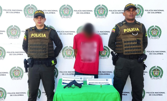 Captura por el delito de porte ilegal de arma de fuego en San Juan Nepomuceno