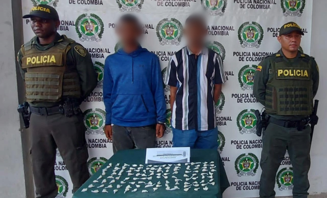 Capturados dos sujetos conocidos con los alias de ‘Tripa Seca’ y ‘el Oscarito’ por tráfico de estupefacientes en Magangué