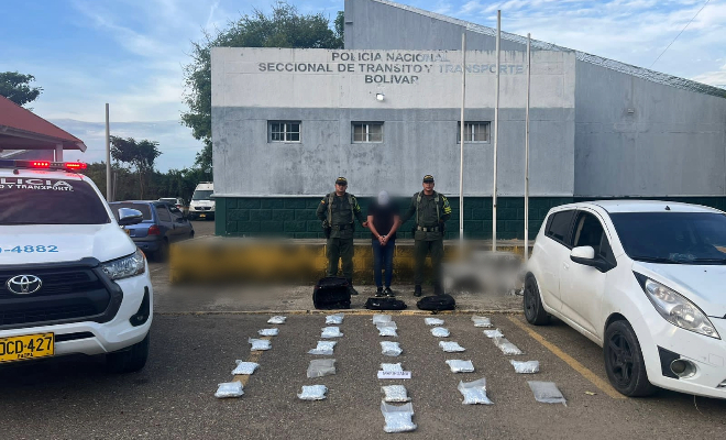 Captura por el delito de tráfico, fabricación y porte de estupefacientes