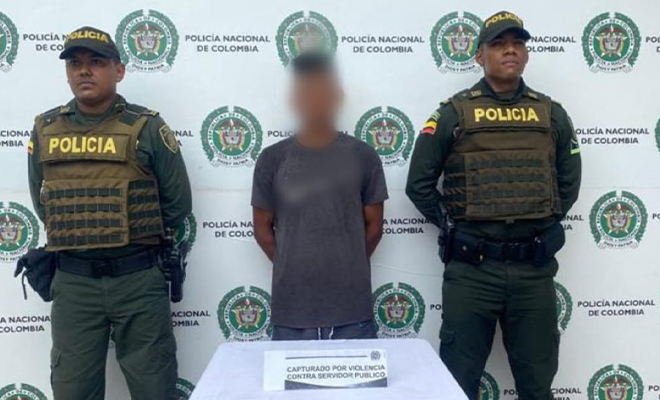 Captura por el delito de violencia contra servidor publico