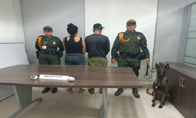 Capturan a dos ciudadanos que pretendía comercializar estupefacientes en el puerto principal 