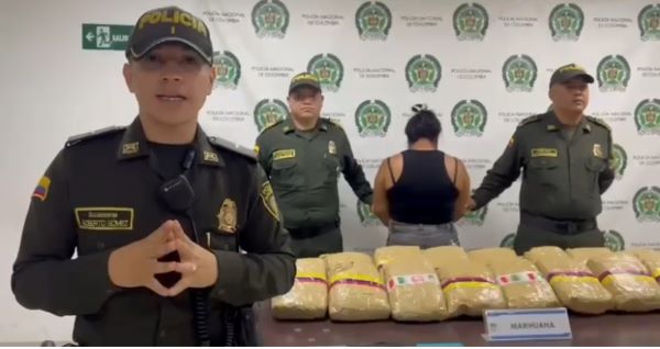 capturada con marihuana