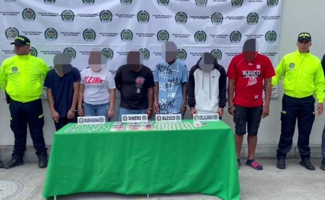 En el marco de la estrategia “seguridad en el territorio” personal de la SIJIN, logran capturar a seis personas