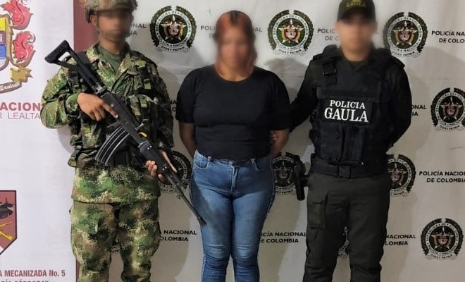 Ofensiva de la policía contra la extorsión y el crimen organizado, permitió capturar a alias la costeña