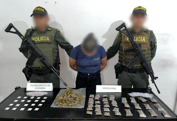 Se le hallaron 36 bolsas con marihuana