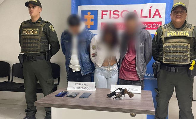Logran la captura ciudadanos que, valiéndose de la modalidad de atraco con arma de fuego