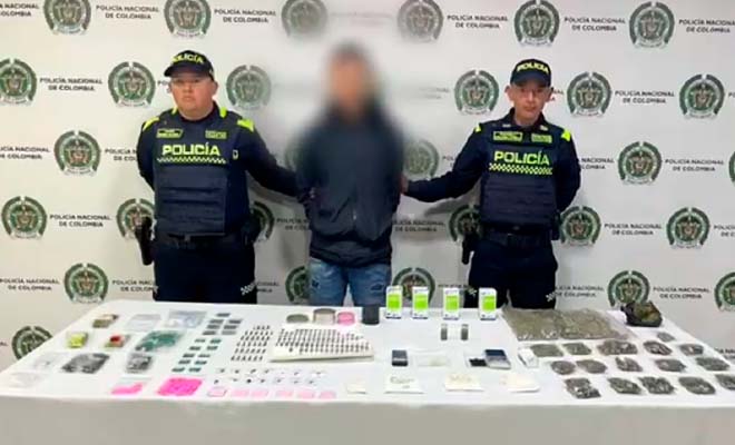 Capturado alias "NN", el zar de las drogas sint&eacute;ticas en el barrio Ciudad Verde 