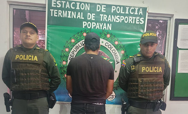 Con un fusil traumático fue capturado un sujeto en la terminal de transportes de Popayán