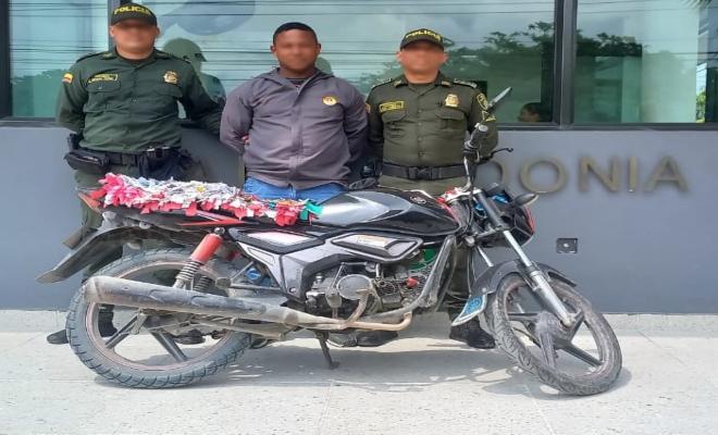 Capturado en el barrio Boston por hurto a motocicleta