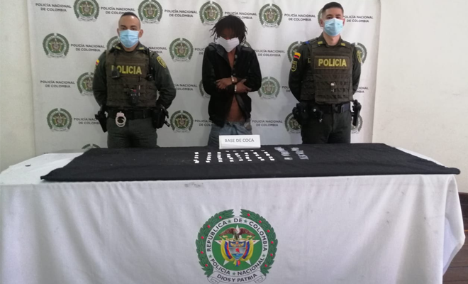 Capturado con sustancias estupefacientes en el centro de Medellín