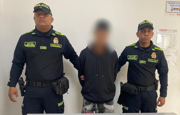 La captura se efectuó en la calle 13B con carrera 24, en el barrio 12 de Octubre del municipio de Soledad.