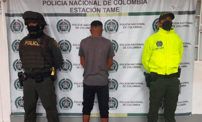 En tiempo récord la Policía Nacional captura responsable de homicidio en Tame