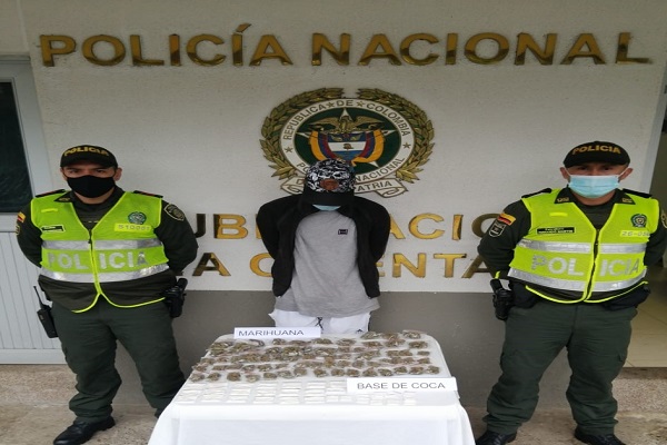 Capturado con 114 dosis de sustancia estupefaciente
