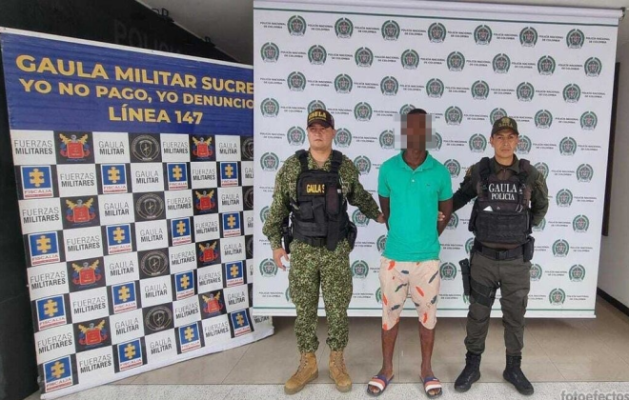 Alias Sombra fue capturado por la Policía Nacional en la subregión de San Jorge donde tenía su mayor rango de actuación 