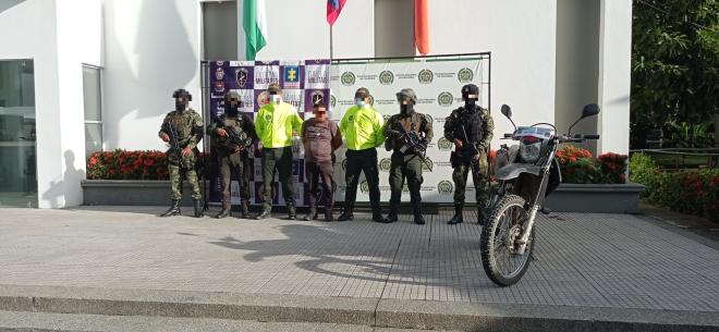 Con esta captura llevamos tranquilidad y seguridad a la comunidad de Carepa