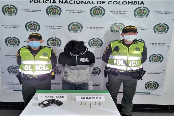 Capturado con arma de fuego