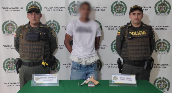 Capturamos a un hombre de nacionalidad extranjera por porte ilegal de armas 