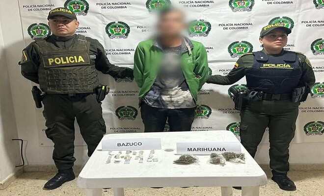 En Anzoátegui, fue capturado por Policía Tolima un sujeto a quien portaba varios gramos de alucinógenos