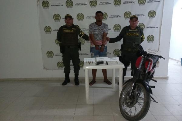 Capturado en Bosconia por porte ilegal de armas