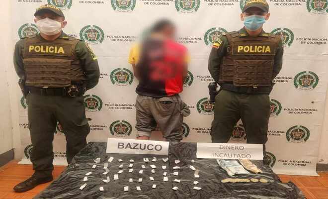 Capturado en flagrancia por el delito de trafico de estupefacientes en el municipio de Fresno 