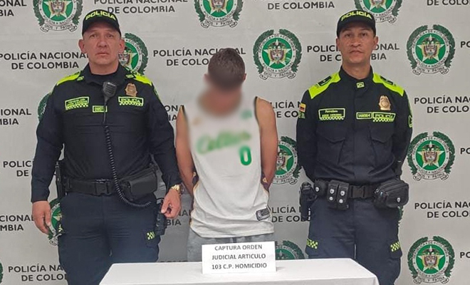 Captura de sospechoso por homicidio agravado en La Ceja