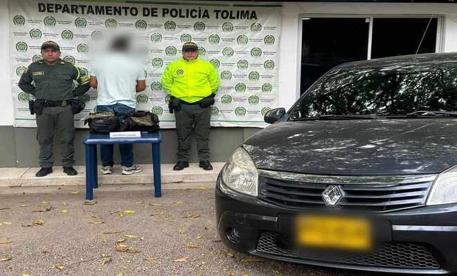 Capturado un sujeto conocido como ‘José’ cuando se movilizaba en un automóvil con siete kilos de marihuana