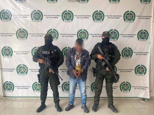 Capturamos un hombre por el delito de concierto para delinquir, con fines extorsivos y receptación