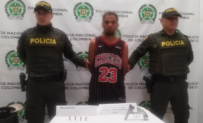 Capturado un hombre con arma de fuego en zona rural de Puerto Triunfo