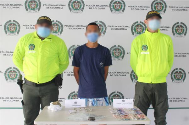 En diligencia de allanamiento capturado hombre por tráfico de estupefacientes