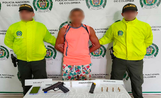 Capturado presunto sicario en Montería