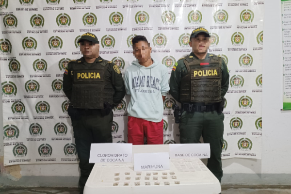 Capturado por el delito de fabricación y porte de estupefacientes