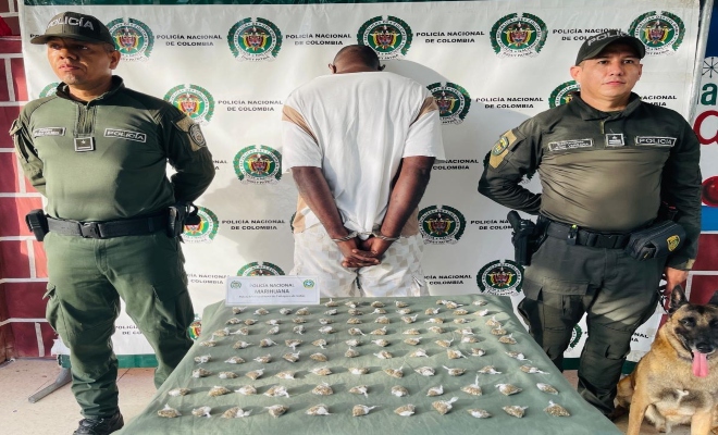 Capturado por el delito de tráfico de estupefacientes